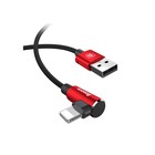 Кабель Baseus, MVP Elbow Type, Lightning - USB, 2 А, 1 м, угловой, красный 9900705 - фото 13016545