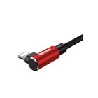 Кабель Baseus, MVP Elbow Type, Lightning - USB, 2 А, 1 м, угловой, красный - Фото 7