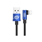 Кабель Baseus, MVP Elbow Type, Lightning - USB, 2 А, 1 м, угловой, синий - Фото 3
