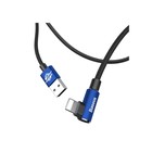 Кабель Baseus, MVP Elbow Type, Lightning - USB, 2 А, 1 м, угловой, синий - Фото 7