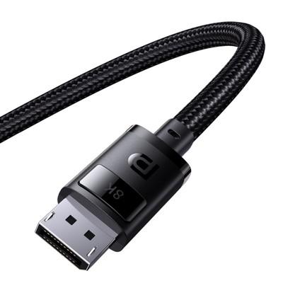 Кабель видео Baseus, DisplayPort(m)-DisplayPort(m), 8K@60Hz, 1 м, чёрный