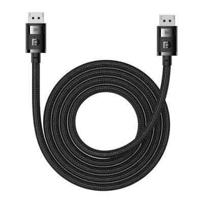Кабель видео Baseus, DisplayPort(m)-DisplayPort(m), 8K@60Hz, 2 м, чёрный