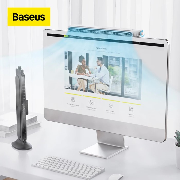 Настольный вентилятор Baseus Refreshing Monitor C lip-On & Stand-Up Desk Fan, чёрный