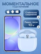 Наушники беспроводные Baseus Bowie WX5, TWS, вкладыши, Bluetooth 5.3, 40/400 мАч, синие - Фото 2