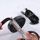Стяжка для проводов на липучке Baseus Rainbow Circle Velcro Straps, чёрная 9900740 - фото 16707845