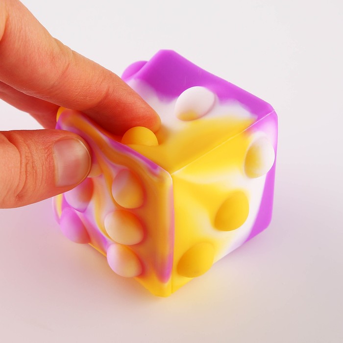 Мялка "Кубик", цвет микс