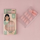 Накладные ногти «Естественные», 24 шт., клеевые пластины, форма миндаль, матовый, светло-бежевые - Фото 2