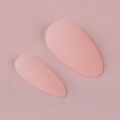 Накладные ногти «Естественные», 24 шт., клеевые пластины, форма миндаль, матовый, светло-бежевые