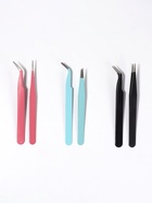 Пинцеты для наращивания ресниц, набор - 2 шт., МИКС - Фото 5