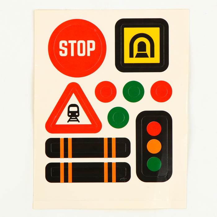 Детская остановка, со знаками дорожного движения для железной дороги, 15 × 12,5 × 11 см - фото 1897797850