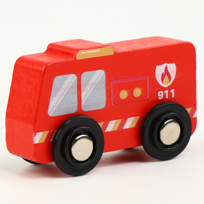 Детская «Пожарная машинка» совместима с набором Ж/Д «Транспорт» 7 × 3 × 4,5 см