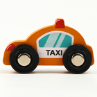 Детская машинка «Такси» совместима с набором Ж/Д «Транспорт» 6,5 × 3 × 4 см - фото 3931950