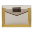 Папка-конверт на кнопке А4, 500 мкр, с расширением, горизонтальная, карман для визиток, МИКС - фото 9959305