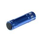 Фонарик ультрафиолетовый LUF-04, UV/LED, 9 Вт, 9 диодов, от батареек (не в комплекте), голубая - фото 9158580