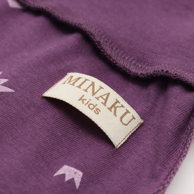 Ползунки детские MINAKU: Короны, рост 62-68 см, фиолетовые