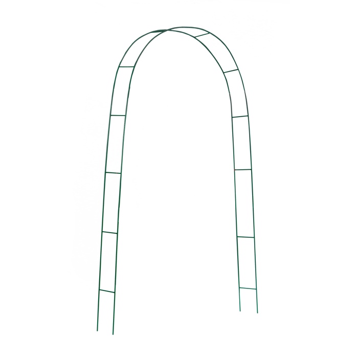 Арка садовая 240 х 125 х 20 см, разборная, металл, зелёная