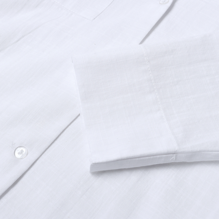 Пижама женская (рубашка и шорты) KAFTAN Linen, р.48-50, белый