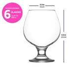 Набор бокалов для бренди Lav Misket, 390 мл, 6 шт - Фото 2
