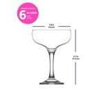 Набор бокалов для шампанского Lav Misket, 235 мл, 6 шт - Фото 2