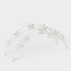 Подставка для цветов «Арка-3», d=12 см, 50×15×22 см, белый - Фото 2