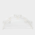 Подставка для цветов «Арка-3», d=12 см, 50×15×22 см, белый - Фото 4