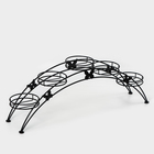 Подставка для цветов «Арка-5», d=12 см, 69×15.5×25.5 см, черный - Фото 2