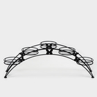 Подставка для цветов «Арка-5», d=12 см, 69×15.5×25.5 см, черный - Фото 4