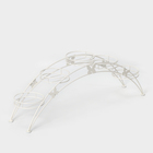 Подставка для цветов «Арка-5», d=12 см, 69×15,5×25,5 см, белый - Фото 2