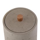 Емкость для хранения Axentia Concrete для ванной комнаты из серой керамики Ø 10 см - Фото 2