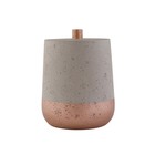 Емкость для хранения Axentia Concrete для ванной комнаты из серой керамики Ø 10 см - Фото 4