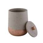 Емкость для хранения Axentia Concrete для ванной комнаты из серой керамики Ø 10 см - Фото 5