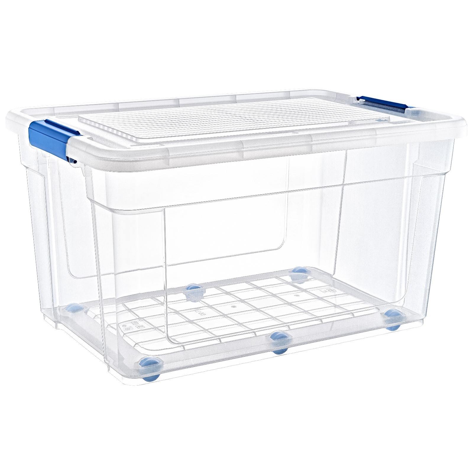 Короб для хранения вещей StorMax Glassy HobbyLife 55 л, прозрачный, на ...