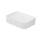 Мыльница Axentia Bianco из белой керамики, прямоугольная, 12х8х3 см - фото 301360683