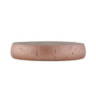 Мыльница Axentia Concrete круглая из керамики серая с позолотой, Ø 10,7 см - Фото 3