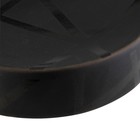 Мыльница Axentia Nero круглая из чёрной матовой керамики с глянцевыми линиями, Ø 10х2,4 см   1035169 - Фото 2
