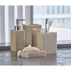 Гарнитур для туалета Axentia Venedig из полирезина имитация песчаника 9,5х9х37,5 см - Фото 5
