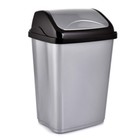 Бак для мусора пластиковый Vittorio Dustbin HobbyLife, крышка-маятник, 5 л, МИКС - Фото 2