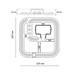 Модуль LED 48Вт c ДУ (NEW) 3000-4200-6300K 225х225 IP20