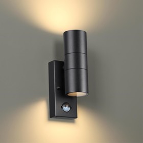 Настенный светильник фасадный с датчиком движения IP44 2x7Вт