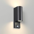 Настенный светильник фасадный с датчиком движения IP44 2x7Вт - фото 301204437