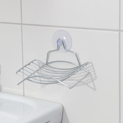 Мыльница на присоске Доляна, 14×9×3 см