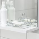 Мыльница на присоске Доляна, 14×9×3 см - Фото 3