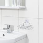 Мыльница на присоске Доляна, 14×9×3 см - Фото 4