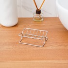 Мыльница на ножках Доляна, 11×8×3,5 см, цвет хром - Фото 7