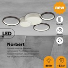 Люстра потолочная NORBERT LED 80W 5280Лм , с ДУ - фото 4244418