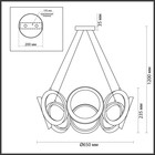 Люстра AIKO LED 65W 3000-6000K 3430Лм - Фото 3