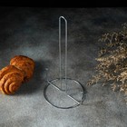 Подставка под бумажные полотенца Доляна, 16×13,5×28 см, цвет хром - Фото 5