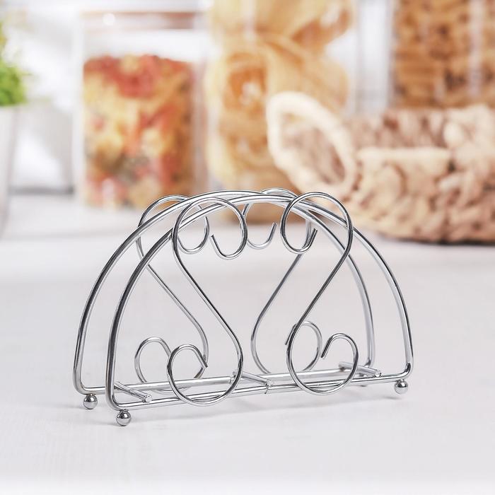 Салфетница Доляна «Завитки»,13,5×3.5×9 см