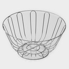 Фруктовница Доляна, 23×23×11 см, хром - Фото 2