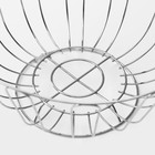 Фруктовница Доляна, 23×23×11 см, хром - Фото 4